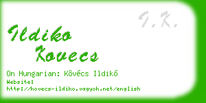 ildiko kovecs business card