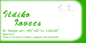 ildiko kovecs business card